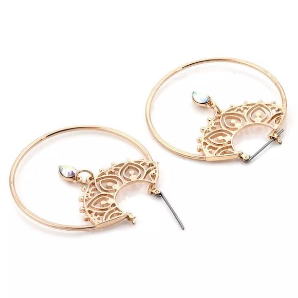 2” Tribal Ethnic Gypsy Hoops Earrings Festival NEW - Picture 3 of 4